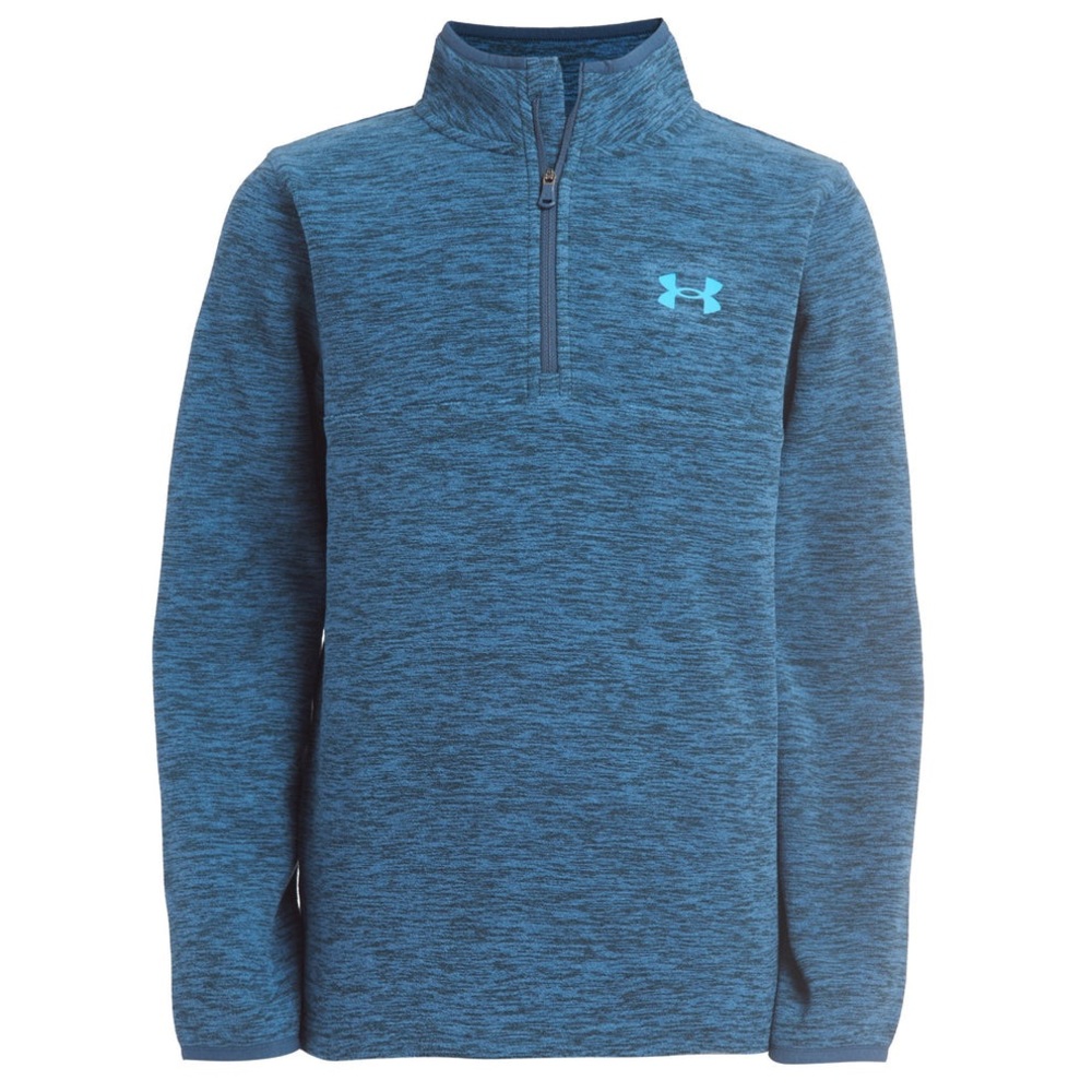 Under Armour Boys Heathered Logo 1/2 Zip Fleece